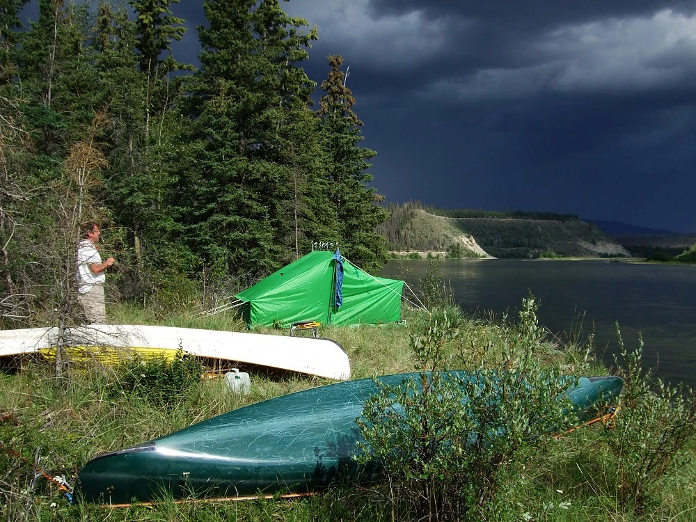 Churchill River Canoe Outfitters Nylon Campfire Tent 5x7 5 Churchill River Canoe Outfitters Nylon Campfire Tent 5x7 - Image 5