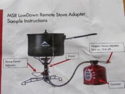 MSR LowDown Remote Stove Adapter -Firesettle Camp Shop msr paper 1