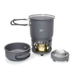 Esbit Alcohol Stove & Trekking Cookset CS985HA -Firesettle Camp Shop opplanet esbit alcohol burner trekking cookset aaadcd