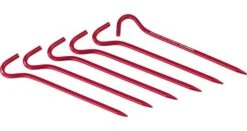 MSR Hook Tent Stakes -Firesettle Camp Shop opplanet msr hook stake red 5812 main