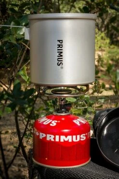 Primus Essential Trail Kit -Firesettle Camp Shop pot on burner