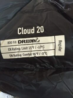 Sierra Designs Cloud 800/20 Degree -Firesettle Camp Shop thumbnail IMG 20180621 164358079